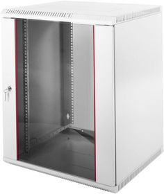 Шкаф коммутационный ЦМО (ШРН-Э-12.650) 12U 600x650мм пер.дв.стекл серый
