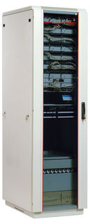 Шкаф коммутационный ЦМО (ШТК-М-33.6.6-1ААА) 33U 600x620мм пер.дв.стекл задн.дв.стал.лист 2 бок.пан.