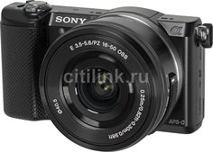 Фотоаппарат SONY Alpha A5000LB kit ( E PZ 16-50 мм F3.5-5.6 OSS), черный [ilce5000lb.cec]