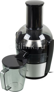 Соковыжималка PHILIPS HR1863/00, центробежная, серебристый и черный