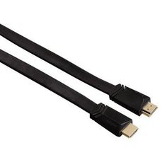 Кабель аудио-видео HAMA HDMI (m) - HDMI (m) , ver 1.4, 1.5м, GOLD FLAT черный [00122117]