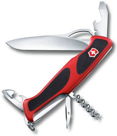 Складной нож VICTORINOX RangerGrip 61, 130мм, красный / черный [0.9553.mc]
