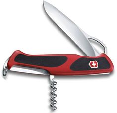 Складной нож VICTORINOX RangerGrip 63, 5 функций, 130мм, красный / черный [0.9523.mc]