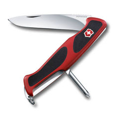 Складной нож VICTORINOX RangerGrip 53, 5 функций, 130мм, красный / черный [0.9623.c]