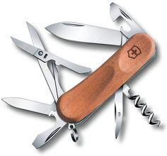 Складной нож VICTORINOX EvoWood 14, 12 функций, 85мм, дерево [2.3901.63]