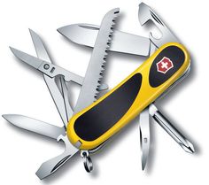 Складной нож VICTORINOX EvoGrip 18, 15 функций, 85мм, желтый / черный [2.4913.c8]