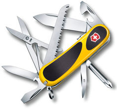 Складной нож VICTORINOX EvoGrip S18, 15 функций, 85мм, желтый / черный [2.4913.sc8]