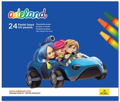 Масляная пастель Adel Adeland 428-0867-100 шестигранные 24цв.д.11.5мм картон.кор. Адель