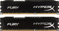 Модуль памяти KINGSTON HyperX FURY Black Series HX316C10FBK2/16 DDR3 - 2x 8Гб 1600, DIMM, Ret