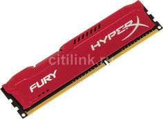Модуль памяти KINGSTON HyperX FURY Red Series HX316C10FR/4 DDR3 - 4Гб 1600, DIMM, Ret