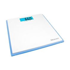 Напольные весы MEDISANA ISB, до 180кг, цвет: белый/голубой [40485]