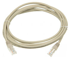 Кабель Патч-корд LANMASTER FTP, вилка RJ-45, вилка RJ-45, кат.6, ПВХ, 3м, серый [twt-45-45-3.0/6-gy]