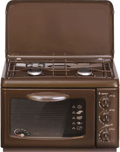 Газовая плита GEFEST ПГ 100 K19, газовая духовка, коричневый