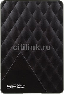 Внешний жесткий диск SILICON POWER Diamond D06, 1Тб, черный [sp010tbphdd06s3k]