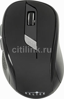 Мышь OKLICK 465MW оптическая беспроводная USB, черный [tm-7100p black]