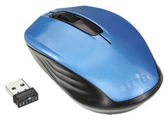 Мышь OKLICK 475MW оптическая беспроводная USB, черный и синий [tm-1500 black/blue]