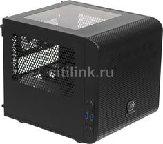 Корпус miniITX THERMALTAKE Core V1, Mini-Tower, без БП, черный