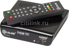 Ресивер DVB-T2 D-COLOR DC910HD, черный