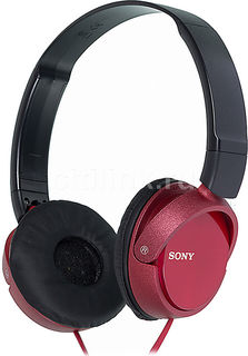 Наушники SONY MDR-ZX310, накладные, красный, проводные