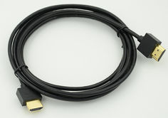 Кабель видео HDMI (m) - HDMI (m) , ver 1.4, 2м, GOLD черный Noname