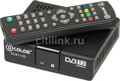 Ресивер DVB-T2 D-COLOR DC911HD ECO, черный