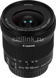 Объектив CANON 10-18mm f/4.5-5.6 EF-S IS STM, Canon EF-S [9519b005]