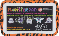 Детский планшет TURBO MonsterPad 8Gb, Wi-Fi, Android 5.1, оранжевый/черный