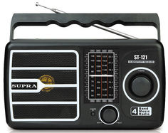 Радиоприемник SUPRA ST-121, черный