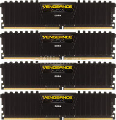 Модуль памяти CORSAIR Vengeance LPX CMK32GX4M4A2400C14 DDR4 - 4x 8Гб 2400, DIMM, Ret