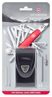 Складной нож VICTORINOX SwissChamp, 33 функций, 91мм, красный [1.6795.lb1]