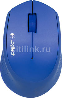 Мышь LOGITECH M280 оптическая беспроводная USB, синий [910-004290]