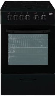 Электрическая плита BEKO CSS 48100 GA, стеклокерамика, черный