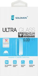 Защитное стекло Solomon 3D Glass для Sony Xperia X/X Performance розовая рамка