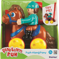 Игрушка KEENWAY Каталка Жокей на лошадке (коричневый)