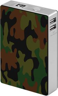 Портативное зарядное устройство InterStep 12000  мАч 2xUSB (хаки)