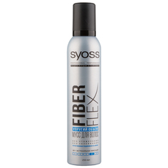 Мусс для укладки волос `SYOSS` FIBER FLEX Упругий объем 250 мл