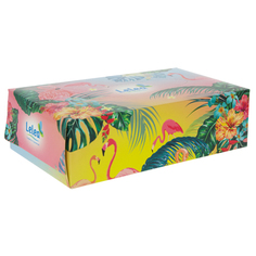 Салфетки бумажные `LELEA` 2-х слойные Flamingo 100 шт
