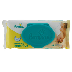 Салфетки детские `PAMPERS` NEW BABY SENSITIVE  54 шт