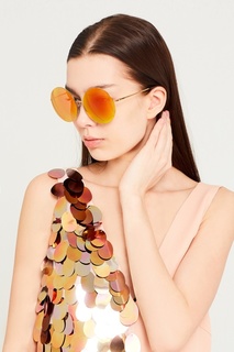 Оранжевые солнцезащитные очки Linda Farrow x Mathew Williamson