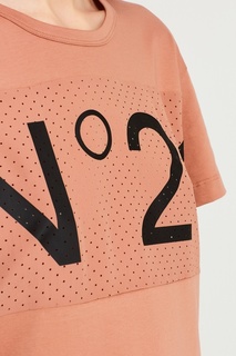 Розовая футболка с перфорацией No21