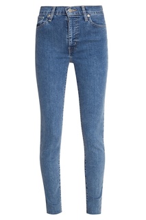 Голубые выбеленные джинсы-скинни Mile High Super Skinny Levis