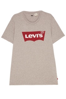 Серая футболка с логотипом GRAPHIC SET-IN NECK Levis