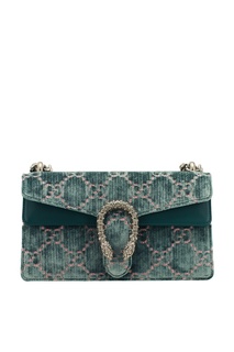 Бархатная сумка с монограммами Dionysus Gucci