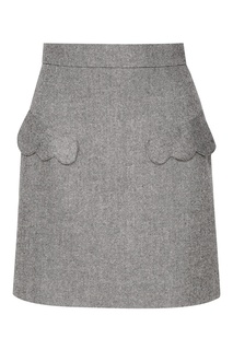 Серая мини-юбка с карманами T Skirt