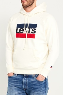 Белое худи с логотипом GRAPHIC SPORT HOODIE Levis