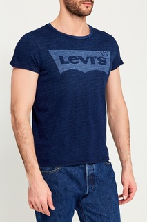 Синяя меланжевая футболка с логотипом THE PERFECT TEE Levi`S