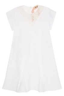 Хлопковое платье с кружевом No21