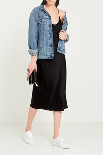 Черное платье на бретелях Alexander Wang