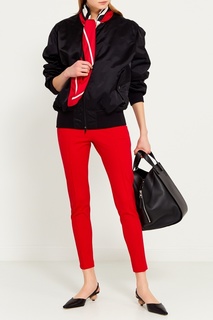 Черный бомбер oversize с платком Balenciaga