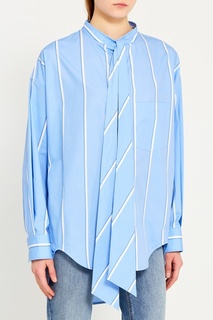 Голубая рубашка в полоску Balenciaga